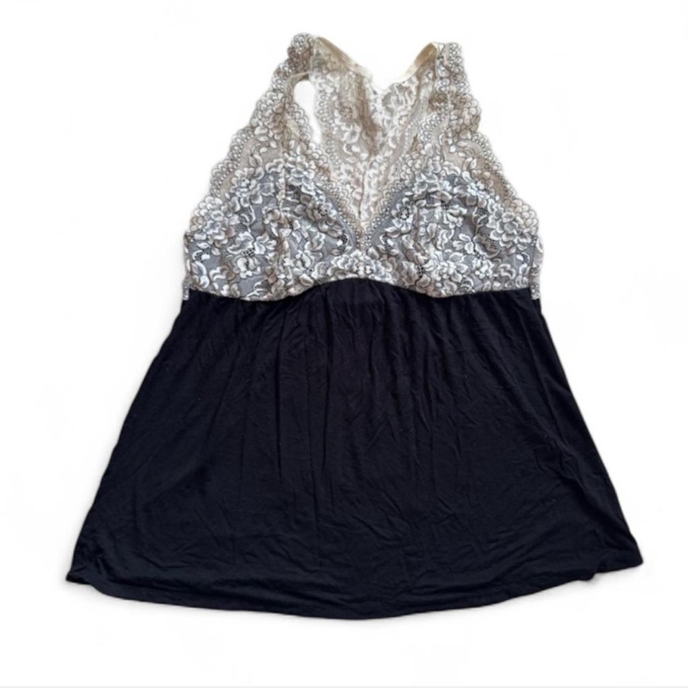 Y2K lace babydoll tank